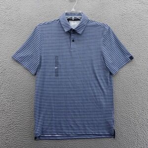 VRST Slub‎ Stripe Mesh Polo Shirt Size Small Blue Mens Golf Wicking Stretch NWT